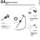 thumbnail image 3 of Speravity Sensor de nivel de combustible de agua RV de acero inoxidable reemplazo desmontable a prueba de golpes IP67 impermeable M5x16 accesorios de Bombillas para automóviles Speravity VI017895-00B, 3 of 6