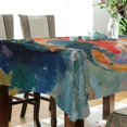 thumbnail image 5 of Yayeee Tablecloths 60" x 120" Rectangle Wrinkle Resistant Party Table Cover, Green Goldfish, 5 of 8