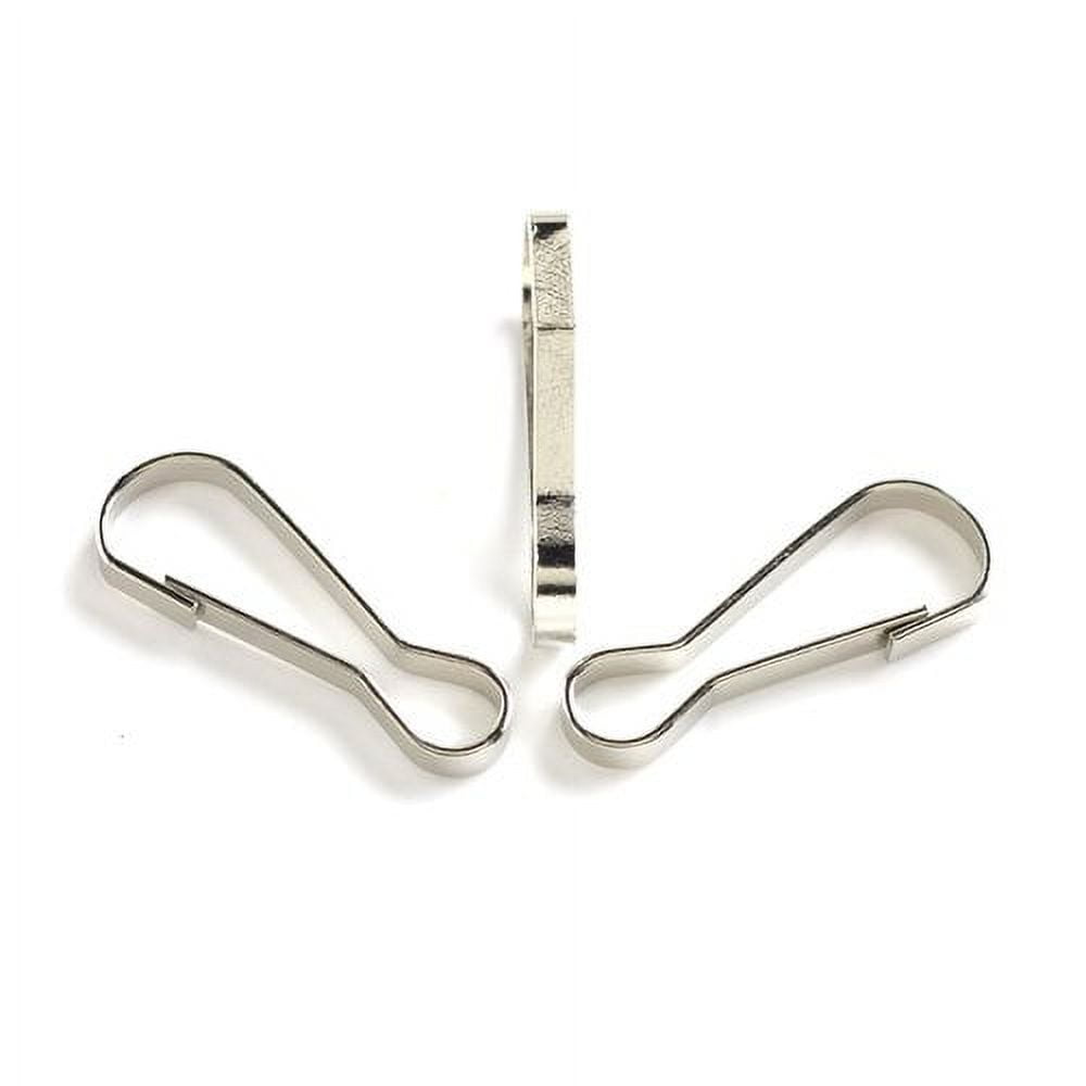 Cousin DIY Metal Lanyard Hooks, Silver Finish, 40 Piece