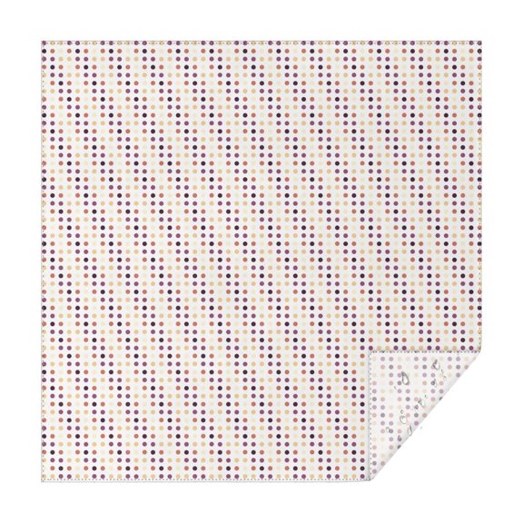Christmas Square Tablecloth 42x42 Inch – Waterproof Polyester Printed Table Cover, Wrinkle Resistant & Washable for Kitchen Dining Picnic Party Decor, Single-v4-15, White