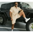 HAOMEILI Men's Polo Shirt and Shorts Set Summer Outfits Fashion Casual ...