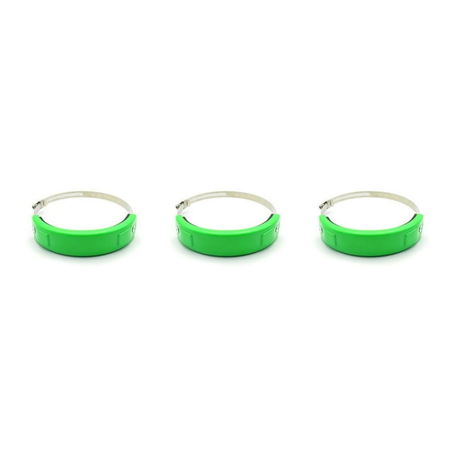 Kenally Tubo protector de escape para motocicleta Cierre de acero inoxidable de silicona Anillo de fijación ajustable Accesorio para motocicleta Verde Type1 NO1 Kenally CBP281311