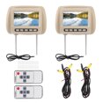 thumbnail image 2 of 2pcs Universal Car MP5 Display HD Car Headrest LCD Video Player  Control MP5 Display Brown 7 Inch, 2 of 8