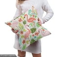 thumbnail image 5 of Ambesonne Flamingo Fabric by the Yard Upholstery, Tropic Birds Exotic Garden, 5 Yards, Multicolor, 5 of 5