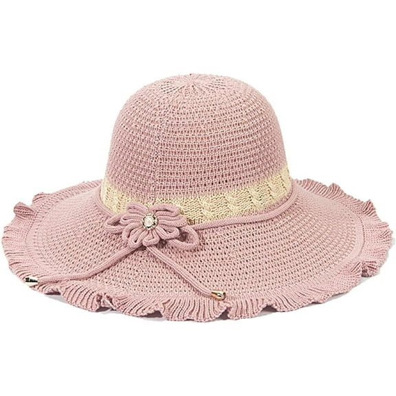 LinYooLi Women Winter Bucket Hat Fashion Knitted Sun Hat Warm Crochet Cap