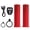 Red #028, variant on E Scooter Turn Signal with Remote Control, Electric Scooter Handlebar Grips with LED Turn Signals Waterproof USB Rechargeable Scooter Handle Grips,Smart Handlebar Warning Light