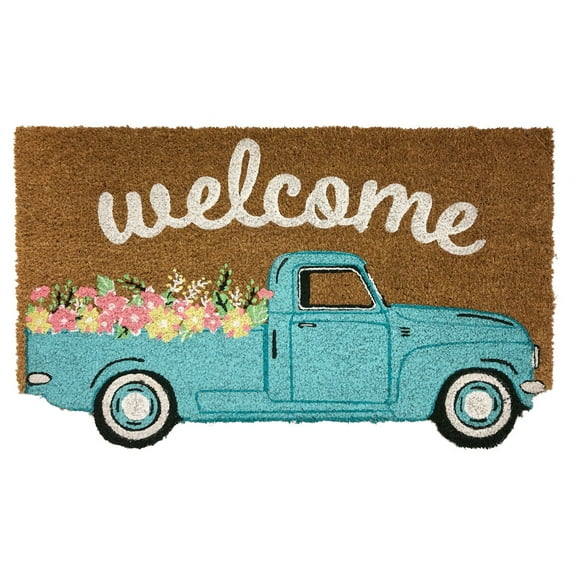 Briarwood Lane Springtime Pickup Natural Fiber Coir Doormat