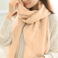 thumbnail image 3 of Audhol Scarf for Women Women Girls Soft Tulle Tassel Scarf Shawls and Wraps Bride Bridesmaid Shawl for Wedding Solid Color Long Scarf Wraps Winter Scarf for Women H One Size, 3 of 5
