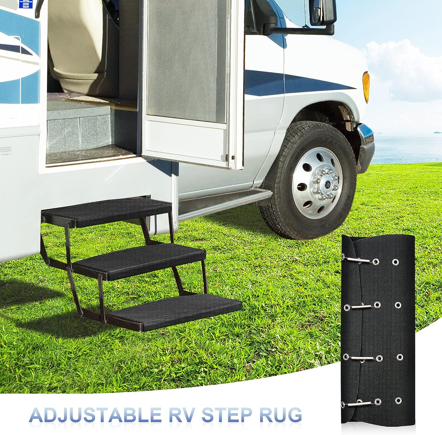 RISTOW RV Step Covers 3 Pack, 22 RV Step Rug