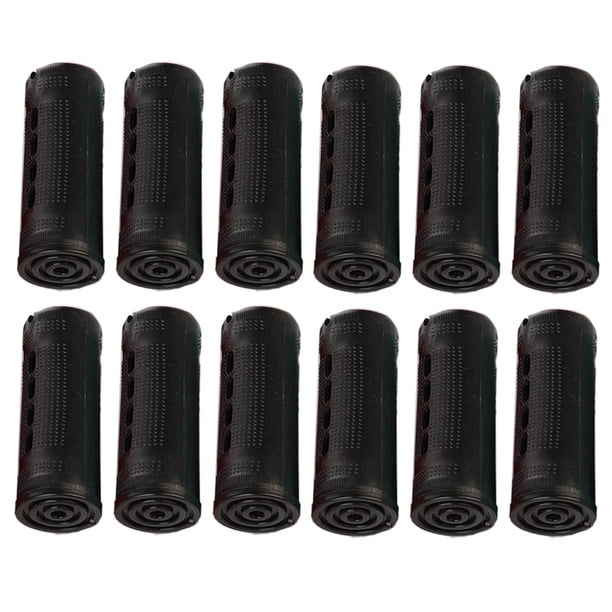 Seitruly Rizador de pelo de colores surtidos de peluquería de 48 piezas para cabello corto mediano Cuidado del cabello 10 negro 12 piezas Seitruly CE011428-15B