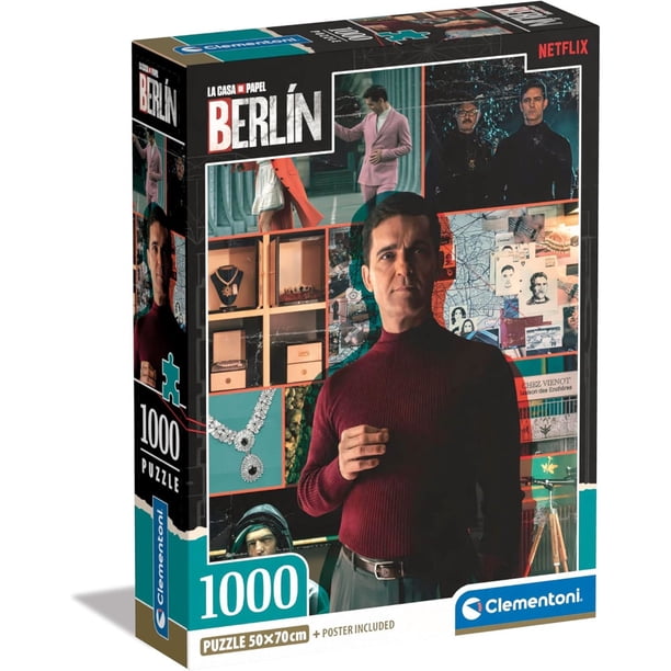 Rompecabezas Serie Casa de Papel Berlin Estelar (Compact Pro Ecologia) Clementoni 1000 piezas