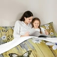 thumbnail image 4 of jejeloiu Kawaii Daisy Flower 7 Pieces Bedding Comforter Set,Rustic Farmhouse Cabin Full Bedding Set,Yellow Gray White Fitted Sheet Flat Sheet For Men Women,Ultra Soft Home Decor Reversible, 4 of 8