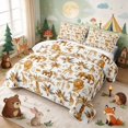 thumbnail image 3 of Erosebridal Elephant Twin Quilt Set for Boys Girls, Vintage Safari Twin Coverlet Set, 2 Pieces 1 Bedspread and 1 Pillowcase, 3 of 7