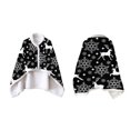 thumbnail image 4 of De Doble Cara, Manta Navideña Con Estampado 3D, Cárdigan Cálido, Capa, Manta Portátil, Manta De Felpa, Funda Envolvente Inevent HA040514-03, 4 of 6