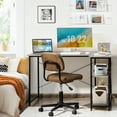 thumbnail image 5 of Costway 48'' Reversible L Shaped Computer Desk Home Office Table Adjustable Shelf Gray, 5 of 11