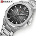 thumbnail image 3 of Curren  8456 Men's Steel Belt Business Watch Quartz Simple Men's Watch Best-Selling in Stock, 3 of 6