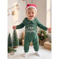 thumbnail image 3 of Cjfdfy Newborn Baby Boy Girl Christmas Outfits My First Christmas Embroidery Long Sleeve Waffle Knit Romper And Hat 2Pcs Infant Cute Christmas Tree Fall Winter Outfit 0-18M, 3 of 9