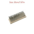 thumbnail image 3 of Metal Wire Broom Brush Cleaning Brush 20Cm， Stainless Wire Brush Head for Floor Cleaning Powerful Stain Removing Floor Scrubber Hard Cleaning Tool, 3 of 3