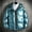 Blue, variant on XMMSWDLA 2022 Men Tops Shiny Hooded Reflective Down Jacket Cotton Jacket