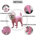 thumbnail image 4 of Mascota Impermeable Con Capucha Ropa De Lluvia Ligero Transpirable Ajustable Pet Mackintosh Outfit (Rosa, S)-Rosa-M Sincero  Electrónica, 4 of 4