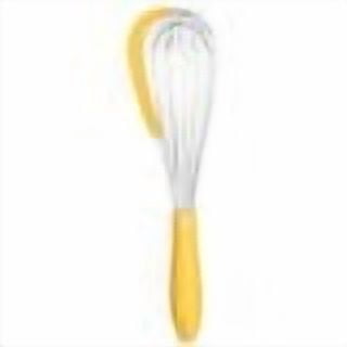 HOARBOEG 2-in-1 Silicone Whisk with Scraper, Non-Slip Handle & Hanging Hole, Stainless Steel Wire Whisk for Mixing Eggs, Batter, Cream, Sauce