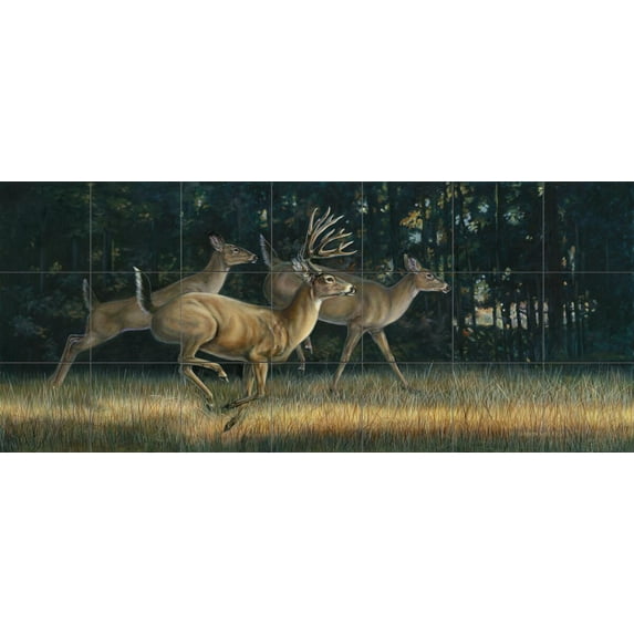 Tile Mural Kitchen Backsplash - Hightailin-CM - by Carolyn Mock