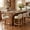 Natural + Beige, variant on Christopher Knight Home 33"H Wooden Beige Upholstered Counter Stools with Round Seat, Walnut Finish, Set of 2