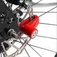 thumbnail image 4 of Disc Brake Block, Metal Anti-Theft Padlock with Plastic Frame and Keys for Motorcycle, Electric Vehicles, Bicycles (Red), 4 of 4