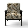 thumbnail image 4 of Designart "Ethereal Flourishing Rococo II" Beige Floral Upholstered Accent Chair - Cottage Arm Chair For Living Room, 4 of 7