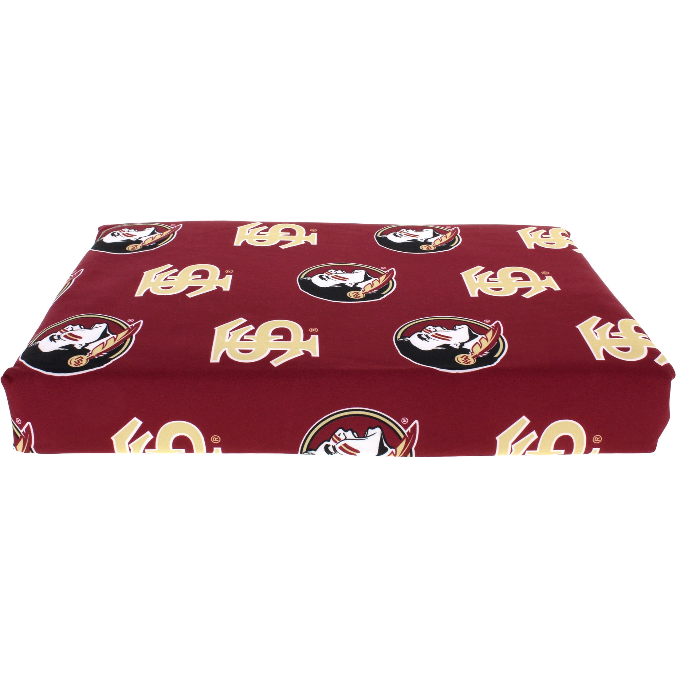 Florida State Seminoles 100% cotton, 4 piece sheet set - flat sheet, fitted sheet, 2 pillow cases, Queen, Team Colors