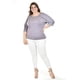 thumbnail image 5 of Blusa con detalle de encanje Roman Fashion /Tallas Extras, 242 (Lila) lila 38, 5 of 6