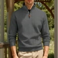 thumbnail image 6 of ZACPNCV Mens Quarter Zip Pullover Slim Fit Lightweight Knit Pullover Sweaters Casual Sweater, 6 of 7
