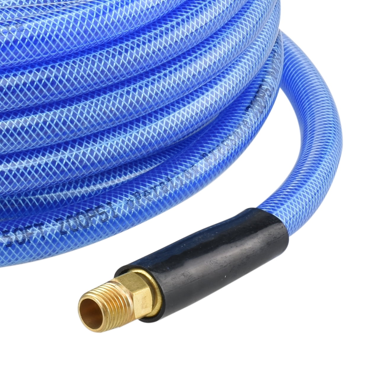 Neiko 1/4" x 100' Air Compressor Hose | Ironflex Braided Durable Light Weight 200 PSI