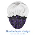 thumbnail image 4 of Shower Caps,Purple Butterfly Pattern Waterproof Shower Cap for Women 4 Pieces,Double Reusable Hair Cover for Shower PEVA Elastic Stretch Hem, 4 of 7