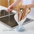 thumbnail image 4 of Maoww Funnel-Cradle Multi-function Drainage Tray Kitchen Storage Rack Tableware Drying Rack Drain Tray Drainage Basket White, 4 of 6