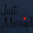 thumbnail image 3 of CafePress - Just Married (Black Script W/ Heart) Long Sleeve T - Mens Hooded Shirt, 3 of 3