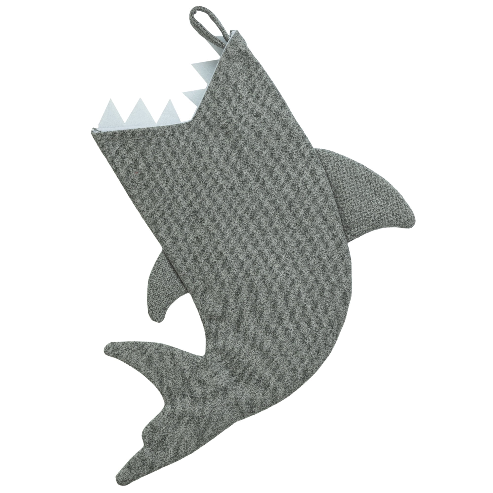 Shark Christmas Stocking, Gray, 20", by Holiday Time