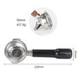 thumbnail image 2 of GROWTH TANK Detachable Stainless Steel 58mm Spouted Porta Replacement Long Handle for Single Spout A, 2 of 8