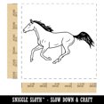 thumbnail image 2 of Thoroughbred Race Horse Running Self-Inking Rubber Stamp Ink Stamper - Red Ink - Large 1-1/2 Inch, 2 of 7