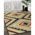 thumbnail image 2 of Ahgly Company Indoor Rectangle Abstract Ginger Brown Green Abstract Area Rugs, 2' x 3', 2 of 6