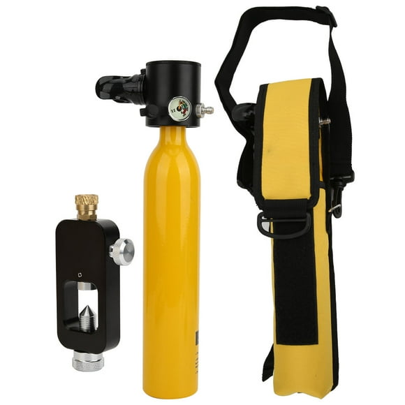 Diving Oxygen Cylinder Diving Rebreather Portable Dive Equipment 500ML Diving Rebreather Underwater Emergency Oxygen Cylinder Portable Dive Equipment Suit