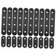 thumbnail image 4 of HOMEMAXS  20 Pcs Straight Angle Plates Raised Wall-mounted Brackets Black, 4 of 8
