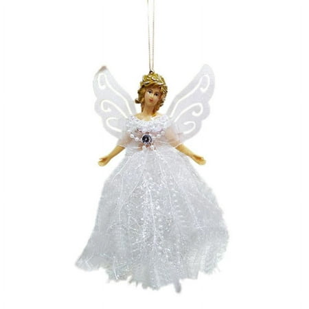Mini Angel Christmas Tree Topper, Angel Treetop with anging Rope Portable for Christmas Decorations Xmas Tree Ornament