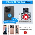 thumbnail image 2 of Funda de teléfono Wallet BXYJY para iPhone 16 Pro Max con tarjetero, 2 of 7