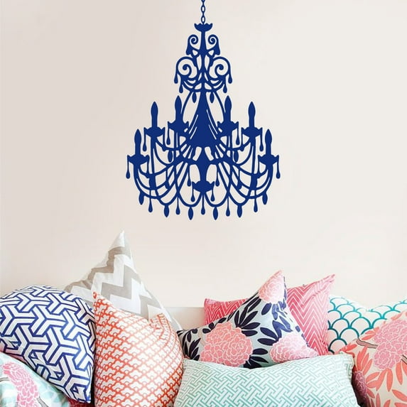 Vinatage Antique Decorative Chandelier Wall Decal Sticker