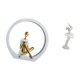 thumbnail image 5 of Estatua de niña,Estatuas de mujeres y niñas,figuritas decorativas elegantes,Escultura de arte abstracto,regalo creativo y moderno para el hogar.,Figura de escritorio,Estatua de bailarina de, 5 of 8
