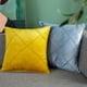 thumbnail image 5 of Yuarrent Funda de cojín de terciopelo, Simple, suave, grande, con celosía, Color sólido, funda de almohada nórdica, funda de cojines lavables, silla Suministros térmicos Naranja Yuarrent HA077074-02, 5 of 6