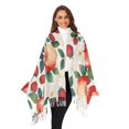 thumbnail image 3 of FORMRS Womens Scarf Winter Soft Long Big Warm Shawls Wrap Tassel Scarves, Strawberry Pattern, 3 of 9