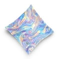 thumbnail image 5 of Holographic Pattern Throw Pillow Covers Couch Pillowcases Decor for Bed Sofa 18" x 18", 5 of 7