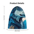 thumbnail image 4 of Sikiie Blue Iceberg Leaf Wolf Toddler Beanie Kids Beanie Hat Warm Winter Hats for Boys Girls Knit Cap, 4 of 7